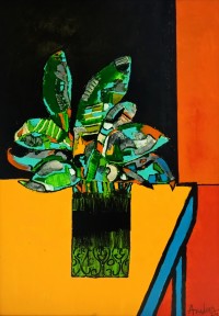 Anwar Maqsood, 24 x 36 Inch, Acrylic on Canvas, Floral Painting, AC-AWM-091